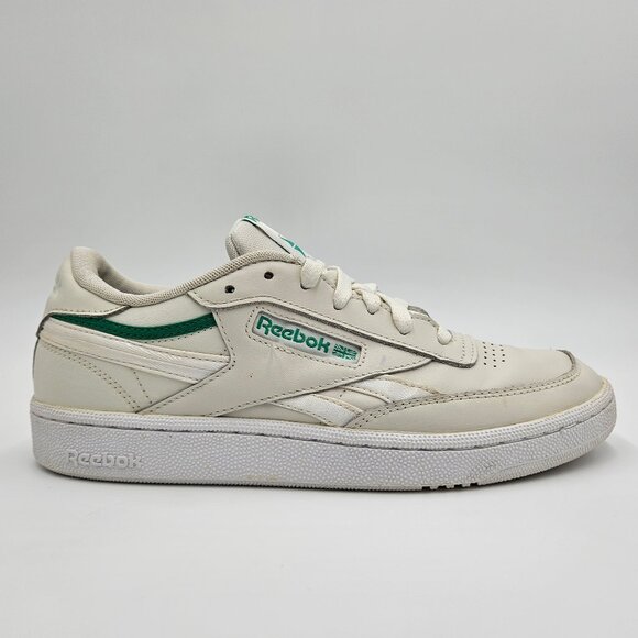 Reebok Women's Club C 85 Tennis Sneakers White Green Leather FV1995 Size 9.5 - Picture 3 of 13